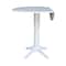 International Concepts Round 42, Round dual drop Leaf Pedestal Table, 42.3  inH, White, 42 W, 42 L, 42.3 in H, Wood, White K08-42DPT-27B-6B-2 - alternate 3